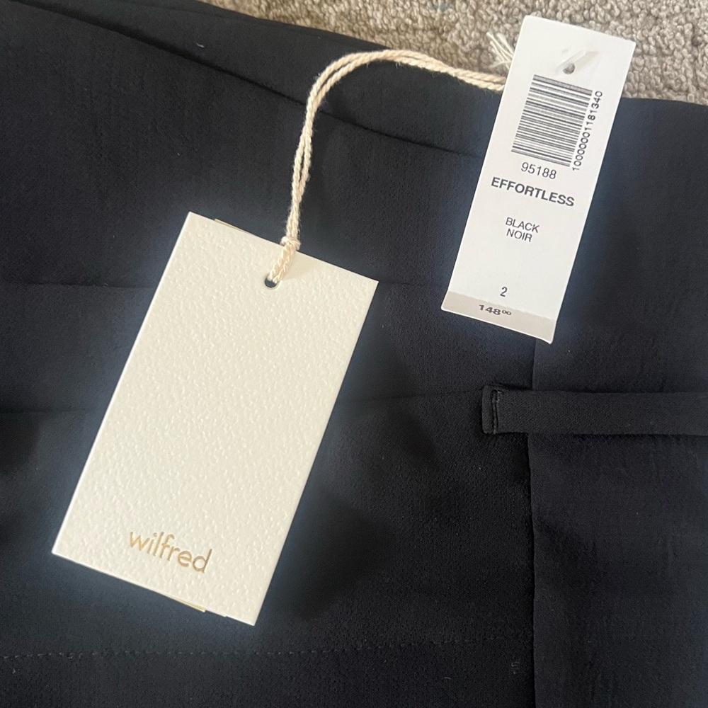 ARITZIA Wilfred Effortless Black Trouser/Pant - Picture 12 of 12